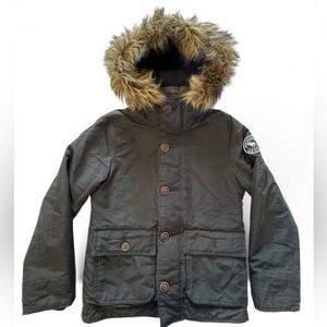 Abercrombie Kids Winter Parka Size Small - Black